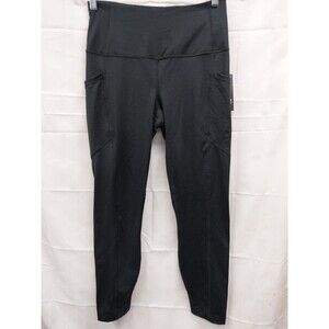 Velocity Women's Sz Medium NO SWEAT High Rise Ankle Length Tru Dry Pants Black